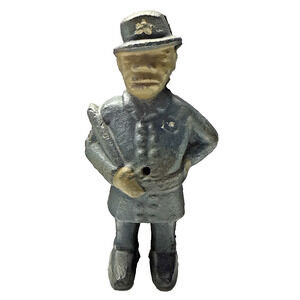 Antique Hubley or AC Williams Cast Iron Toy Mulligan Policeman Still Bank As Is